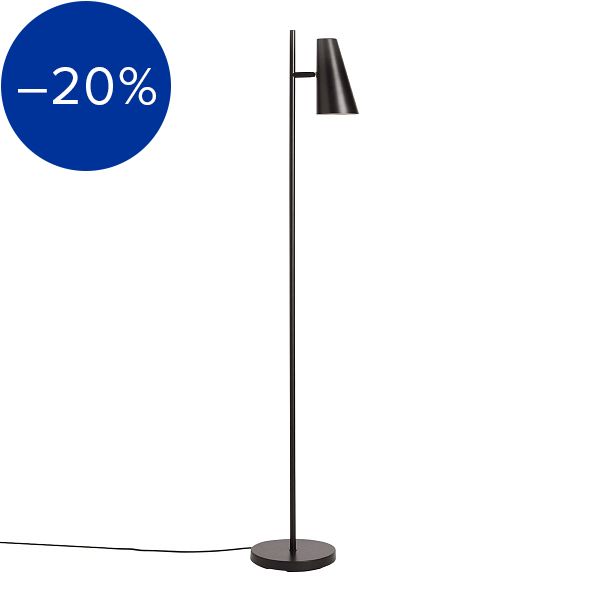 Cono floor lamp, black