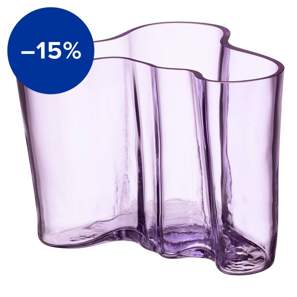 Aalto vase, 140 mm, light lilac