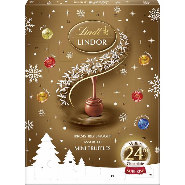 LINDT LINDOR SUKLAAKALENTERI  117 G