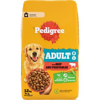 Koiranruoka Pedigree 12 kg Adult härkää ja kasviksia