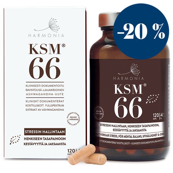 KSM66-ashwagandhakapselit, 45 g