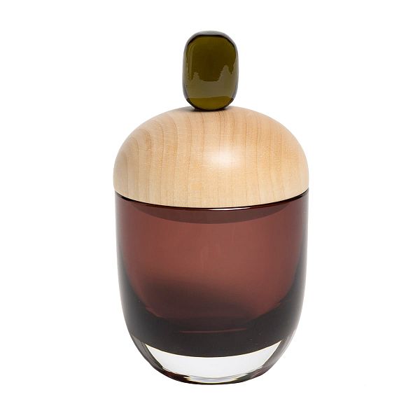 Lyyli box, medium, aubergine - olive