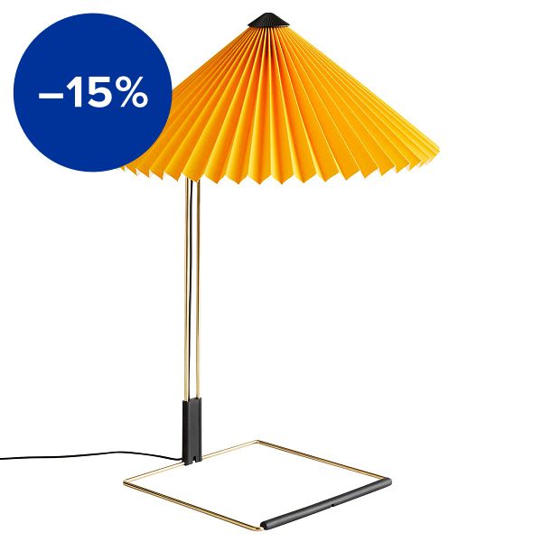 Matin table lamp, large, yellow