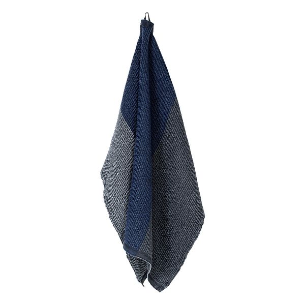 Terva hand towel, black - multi - blueberry