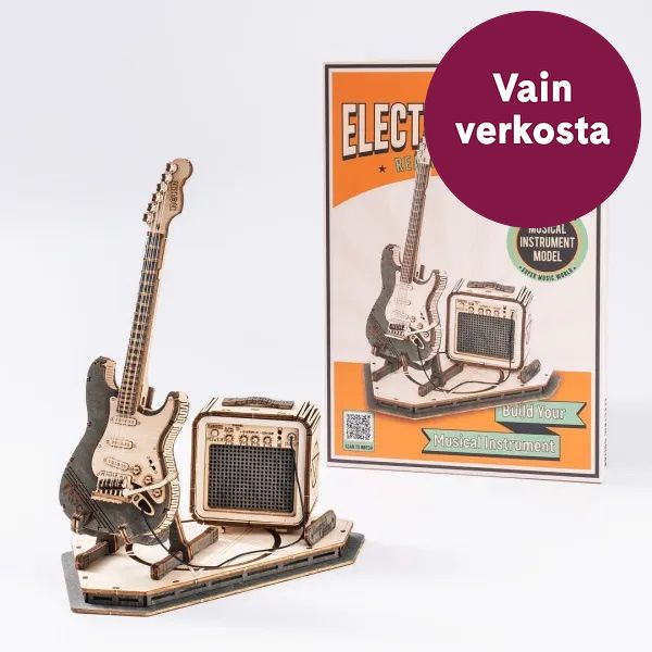 Koottava puinen pienoismalli Electric Guitar