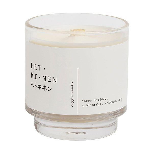 Veggie wax candle, Happy Holidays