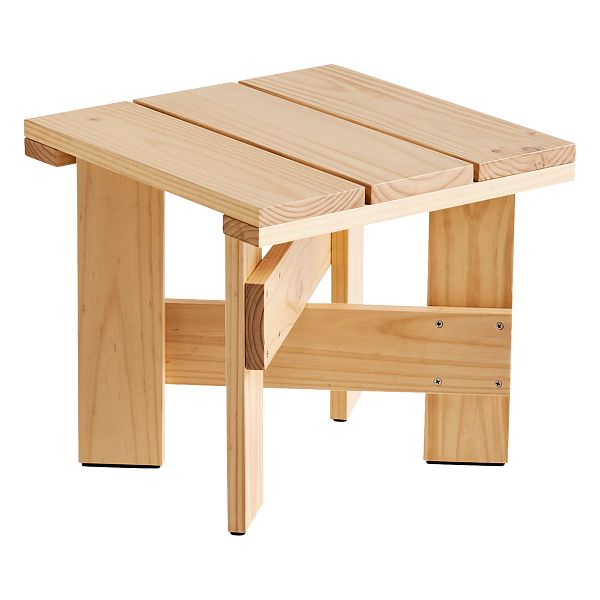 Crate Low table, 45 x 45 cm,  lacquered pinewood