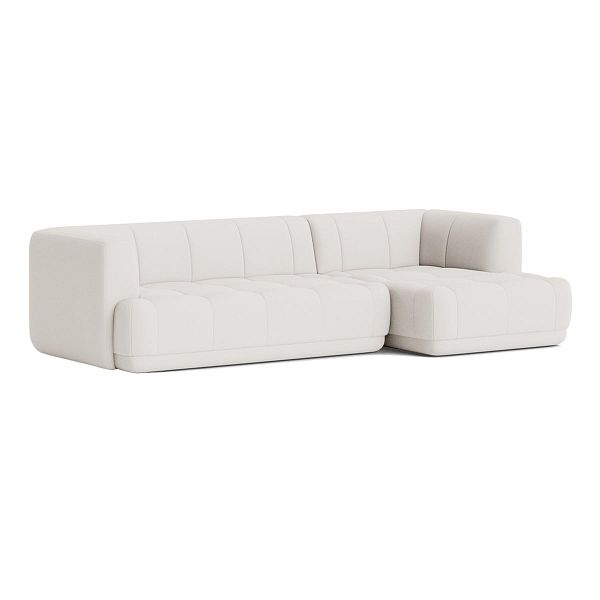 Quilton sofa, combination 20, right, off-white Steelcut 110