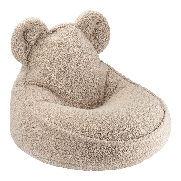 Bear beanbag chair, biscuit