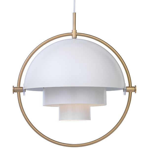 Multi-Lite pendant, brass - white