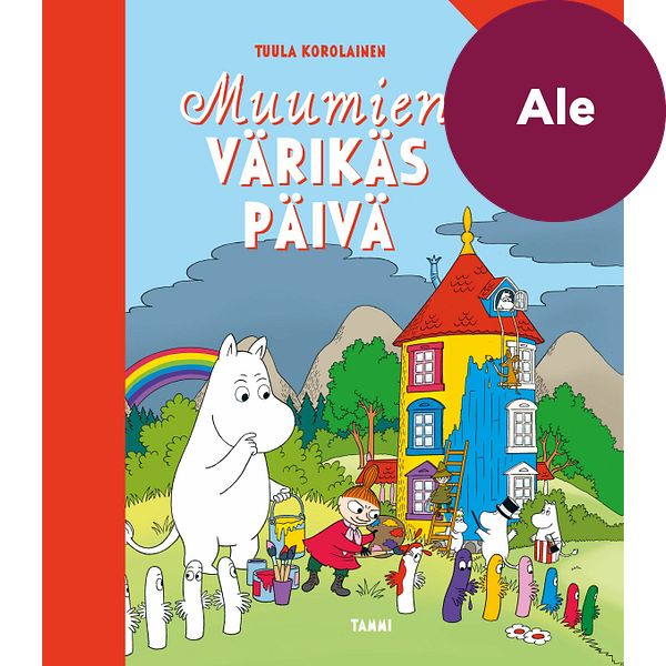 Muumien värikäs päivä ja metsäseikkailu -kääntökirja