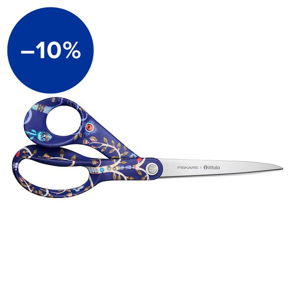 Fiskars x Iittala scissors, Taika blue