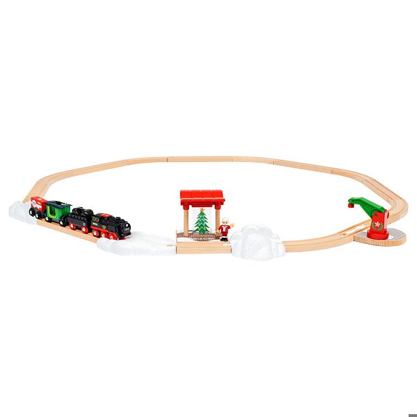 BRIO JOULUINEN HÖYRYÄVÄ HÖYRYJUNA SETTI