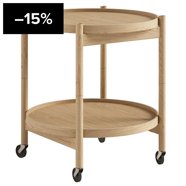 Bølling tray table 50 cm, oiled oak - veneer