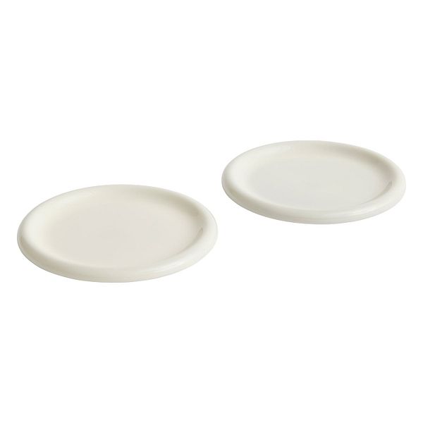 Barro plate, set of 2, 24 cm, off-white