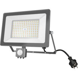 LED-valonheitin Led Energie 100W PIR 4000K 9500lm IP44 harmaa