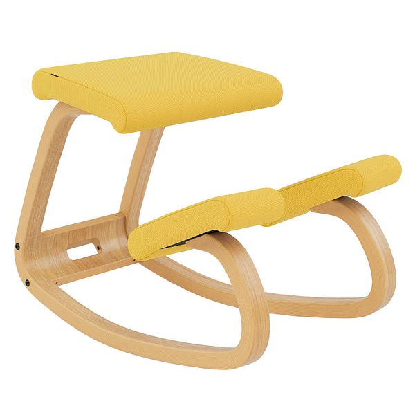 Variable kneeling chair, light brown ash - Revive 424