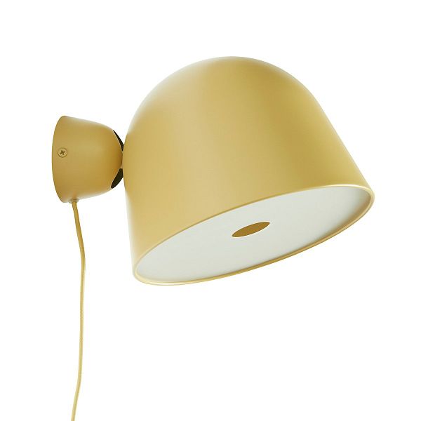 Kuppi wall lamp, mustard yellow