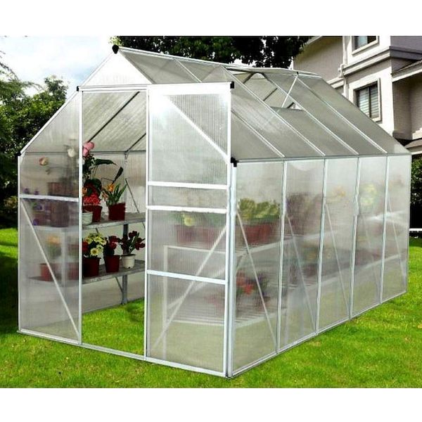 Kasvihuone 4,8m2 Sunor Sis.Sokkeli Käytännöllinen ja tukeva kasvihuone