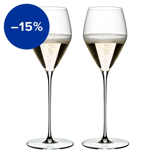 Veloce Champagne wine glass, 2 pcs