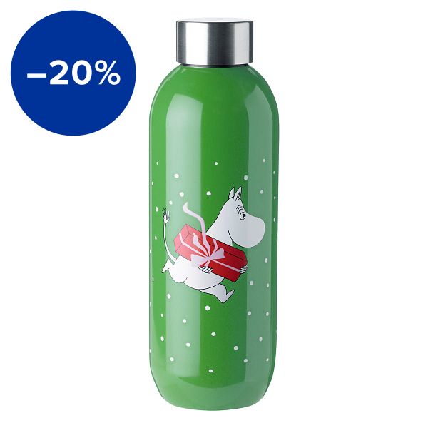 Bottiglia Keep Cool, 0,75 L, verde - Mumin
