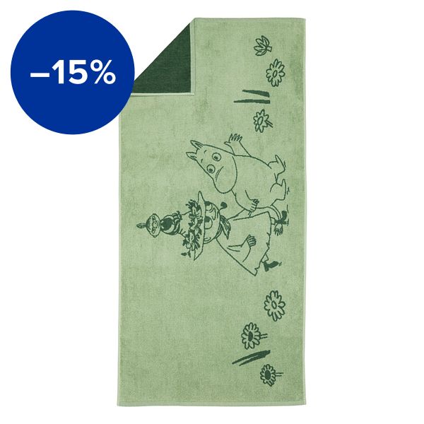Moomin bath towel, 70 x 140 cm, Friends forever