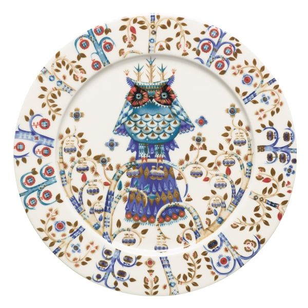 Taika plate 27 cm, white