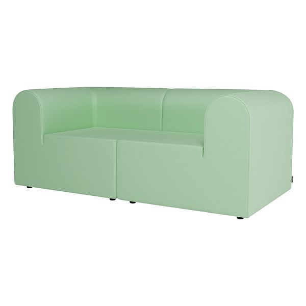 Paradigm two-seater sofa, Hero 912 light green