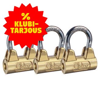 Riippulukko 35mm sanka 3kpl 6avainta