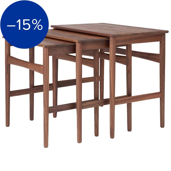 CH004 Nesting Tables, oiled walnut