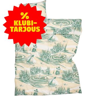 Pussilakanasetti Moomin Arabia 150 x 210 cm Rantapäivä