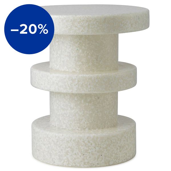 Bit stool, stack, white