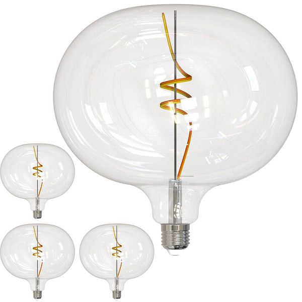 Sisustuslamppu E27 4kpl/pkt Airam SmartHome D220 827-865 400lm CL Isompi erä edullisemmin