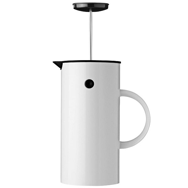 EM press coffee maker, white