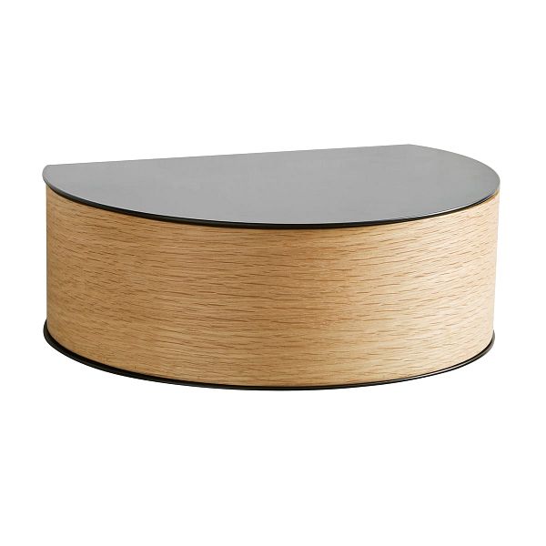 Wallie wall drawer, oak - black