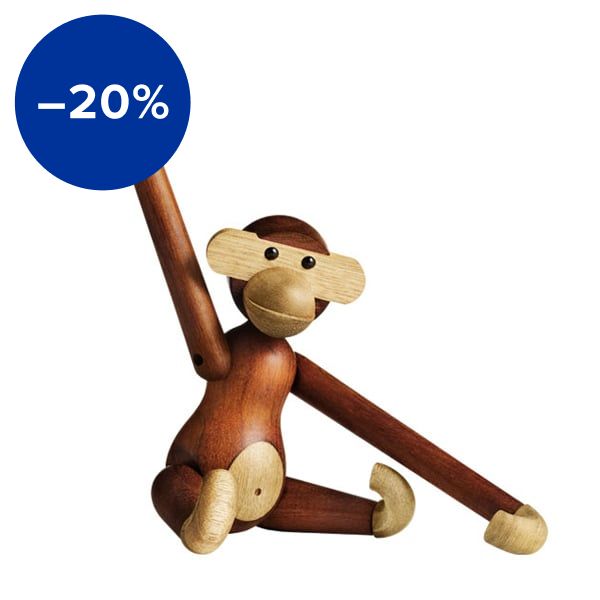 Wooden Monkey, small, teak