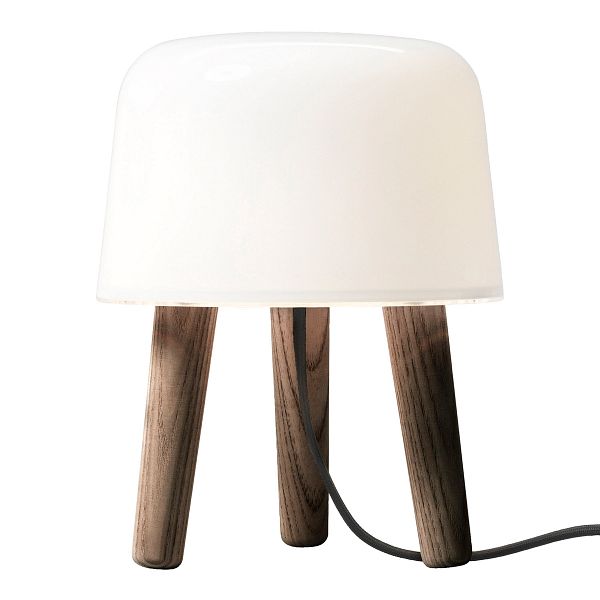 Milk NA1 table lamp, smoked oiled ash