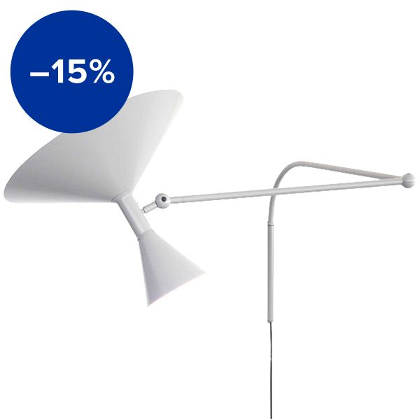 Lampe de Marseille wall lamp, white