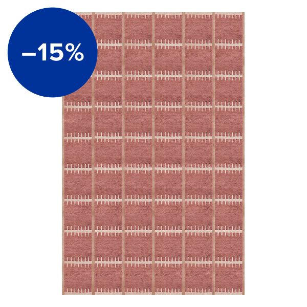 Lilly wool rug, claret red