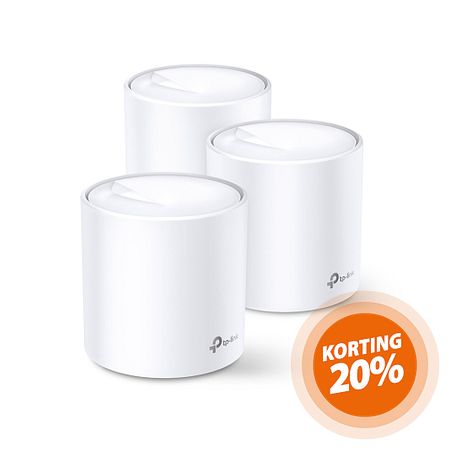 TP-Link Deco X20 WiFi 6 Mesh Systeem (3-pack)