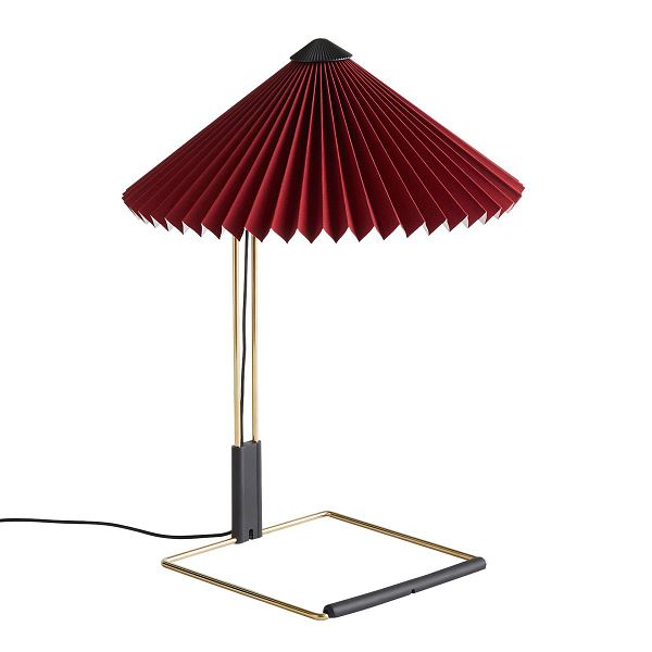 Matin table lamp, small, oxide red