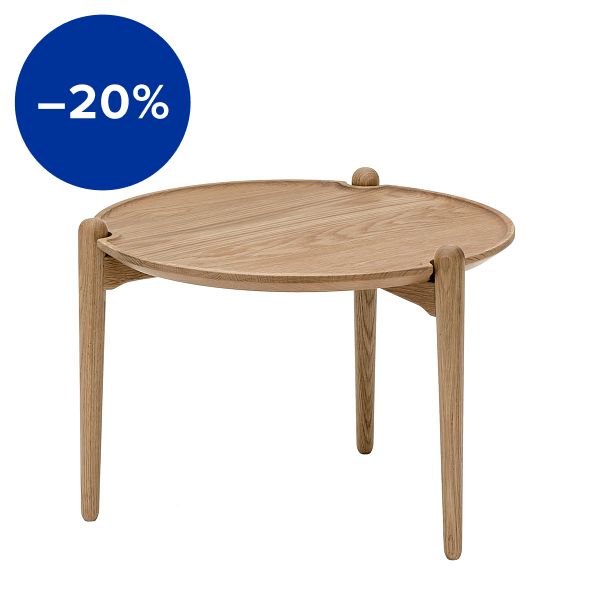 Aria coffee table, 50 cm, low, oak