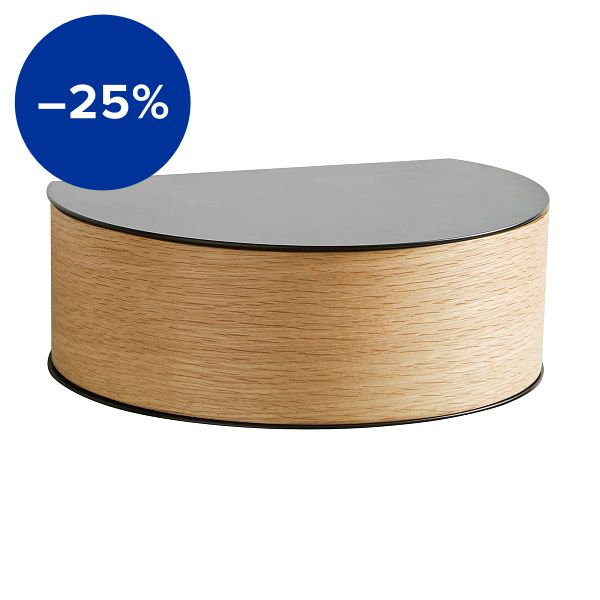 Wallie wall drawer, oak - black
