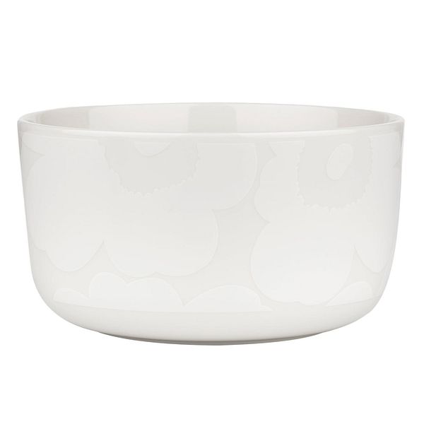 Oiva - Unikko bowl, 5 dl, off-white - white