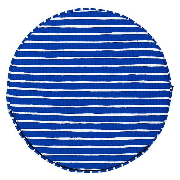Piccolo seat cushion, blue - white