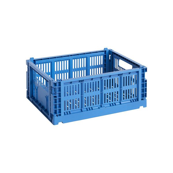 Colour Crate, M, recycled plastic, electric blue