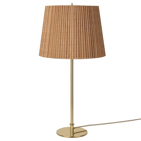 Tynell 9205 table lamp, brass - bamboo