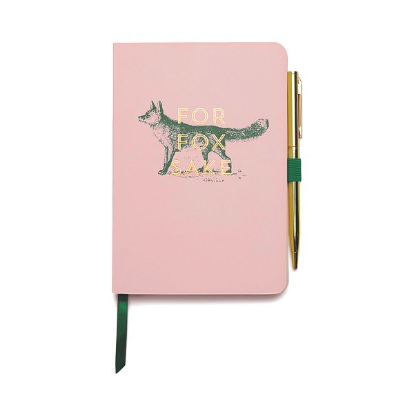 Muistikirja kynällä For Fox Sake Vintage Sass