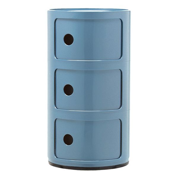 Componibili storage unit, 3 modules, sky blue