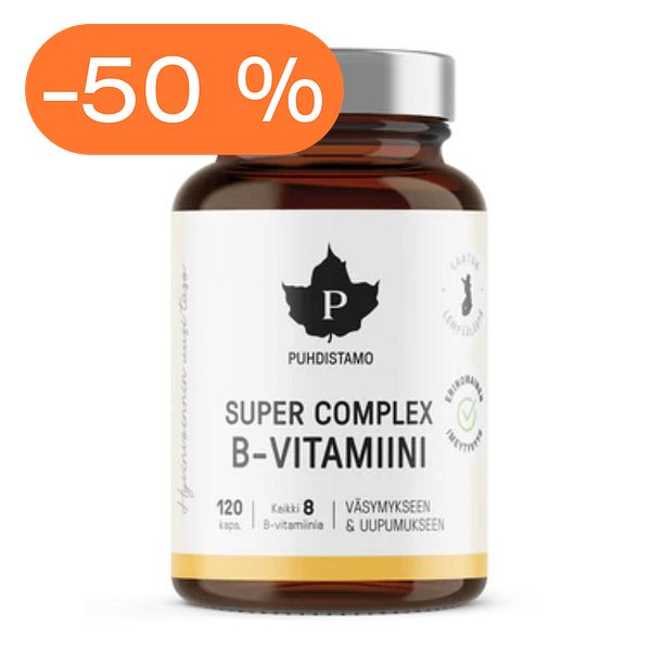 Super B-vitamiini Complex, 80 g, 120 kpl